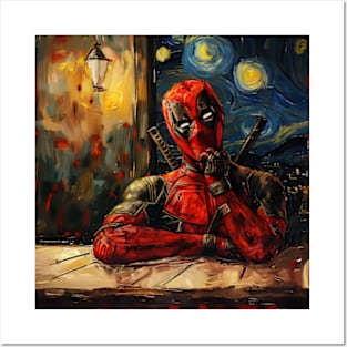 DEADPOOL VAN GOGH Posters and Art